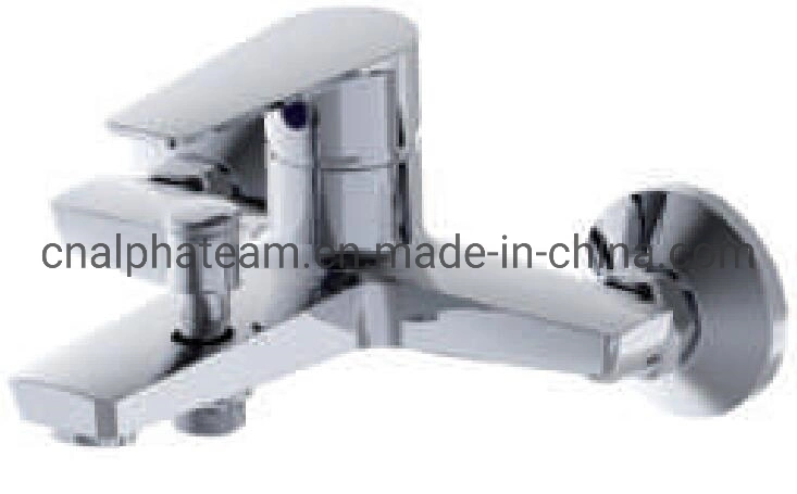 High quality/High cost performance  Square Brass Body Zinc Alloy Handle in-Wall Bathtub Faucet