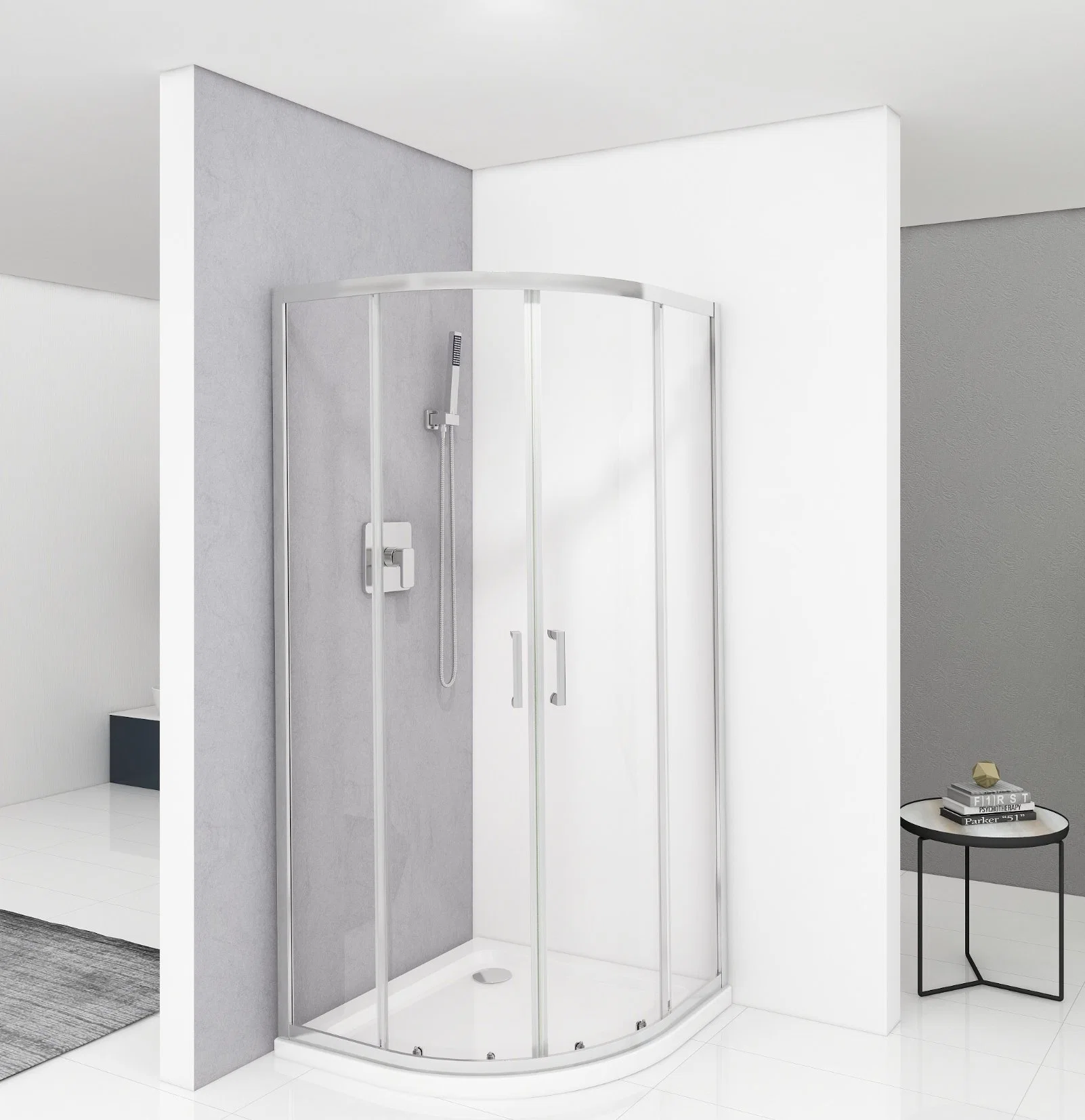 Simple Shower Enclosure|Small Bathroom Ideas (E-01 with big handle)