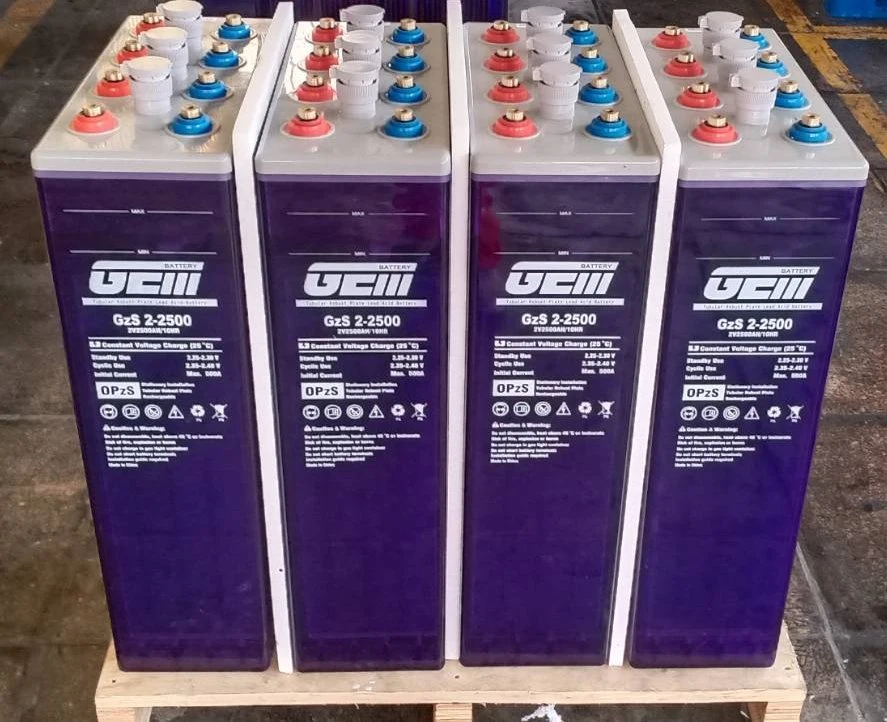 GEM 2V2500AH OPzS Flooded Lead Acid Tubular Solar/Telecom battery