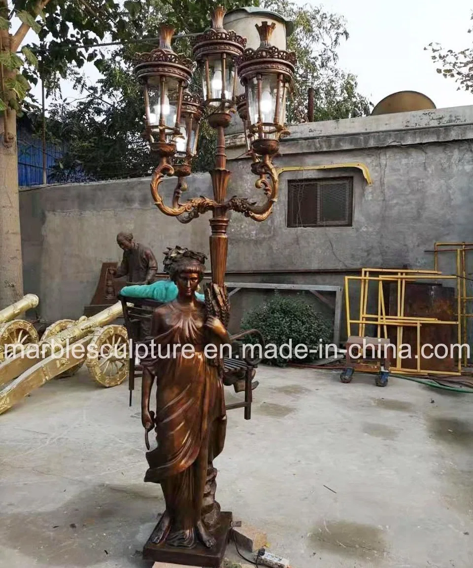 Garden Decorate Bronze Sculpture Statue Lamp (B045)