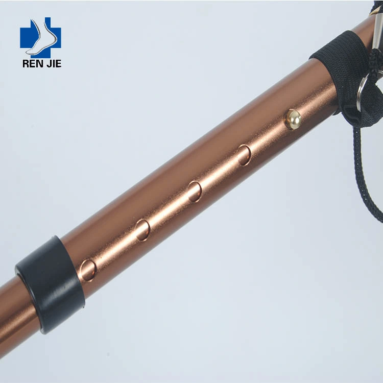 Aluminum Alloy Shock Absorbers T-Handle Walking Hiking Climbing Stick for Outdoor Hiking