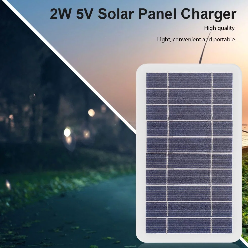 5V 400mA Solar Panel 2W IP68 Three Diodes Output USB Outdoor Portable Solar System for Cell Mobile Phone Chargers 2W Solar Panel in Stock