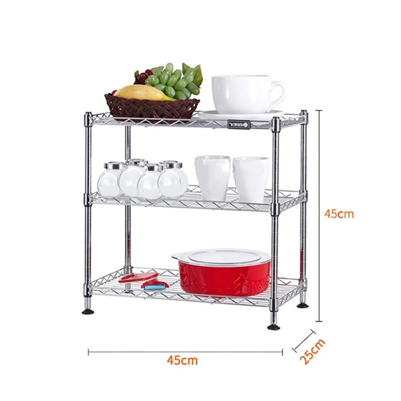 Chrome Wire Kithchen Dish Rack Steel Wire Spool Storing Rack Display Rack Stand