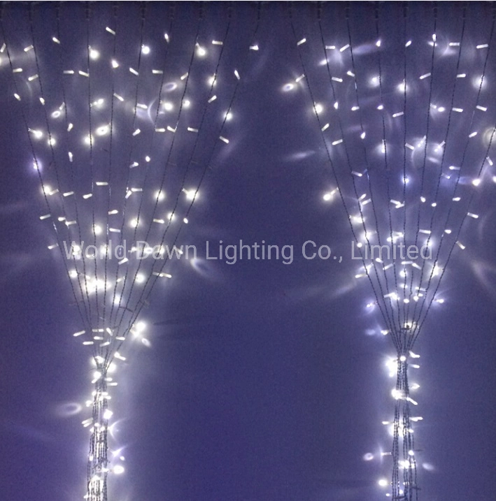 LED de iluminação de luzes de String de Cortina de Natal para a decoração exterior