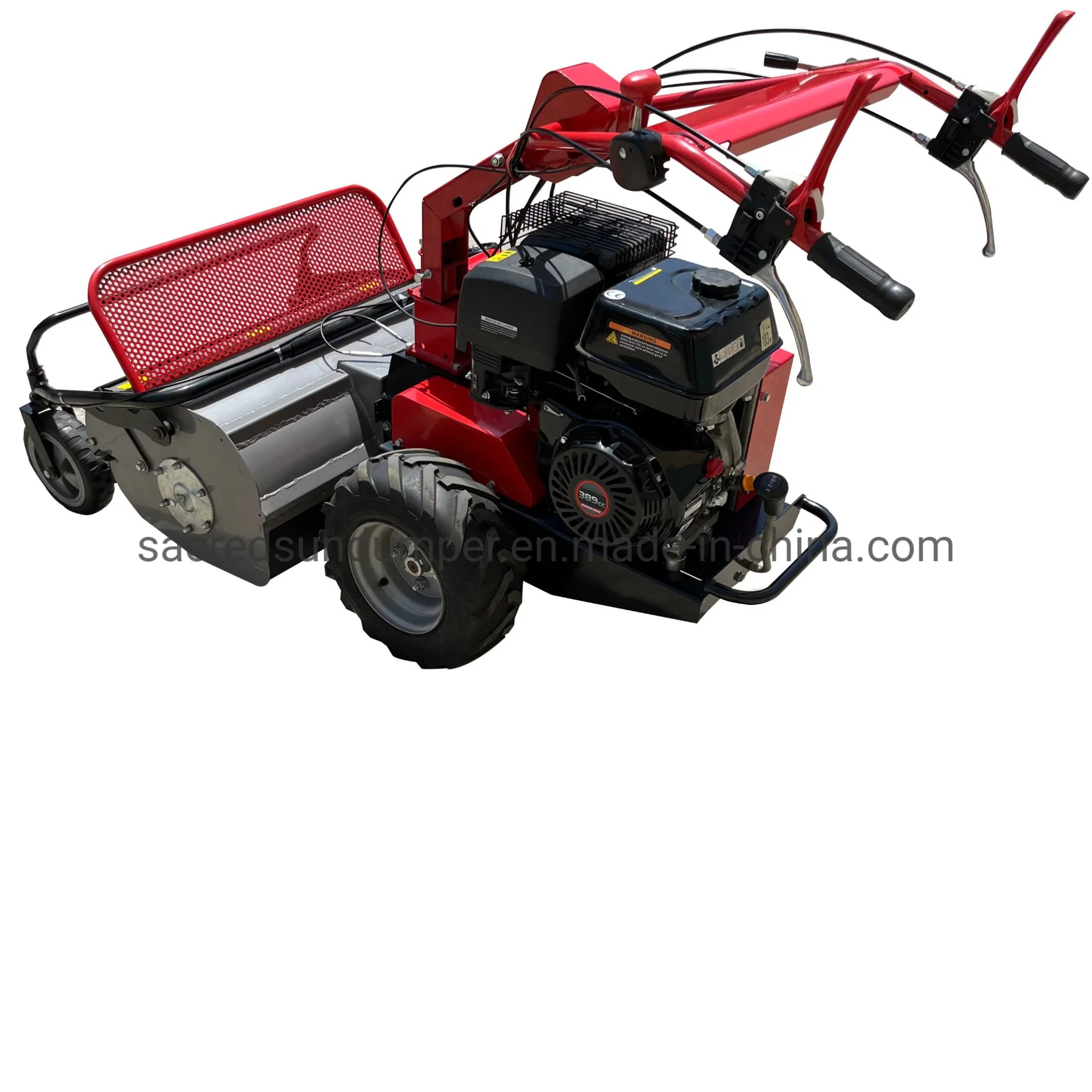 Easy Use Four Wheels Trolley Self-Propelled Brush Cutter Lawn Mower