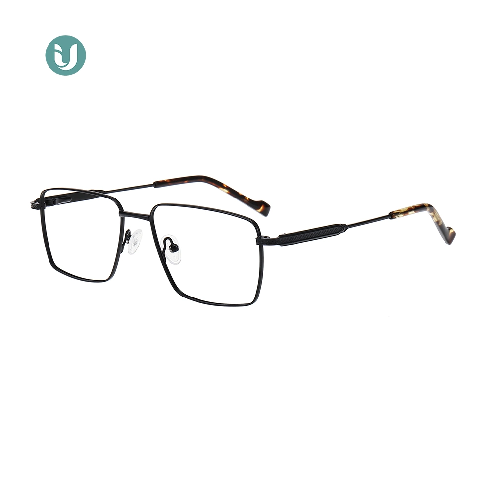 Last Design Rectangle Spectacles Metal Frame Eye Glasses Optic Frame