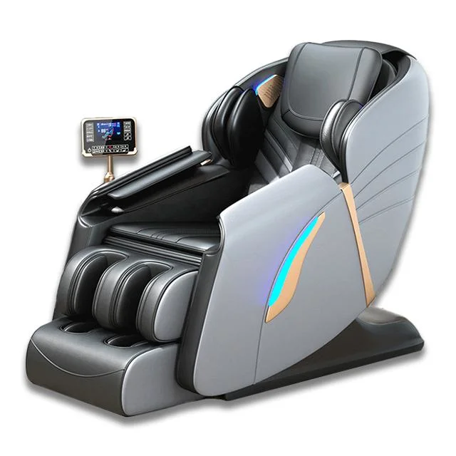 Multifunction SL Track Full Body Air Compression Recliner Electric Back Waist Heating Vibration Massage Chair with Foot Roller