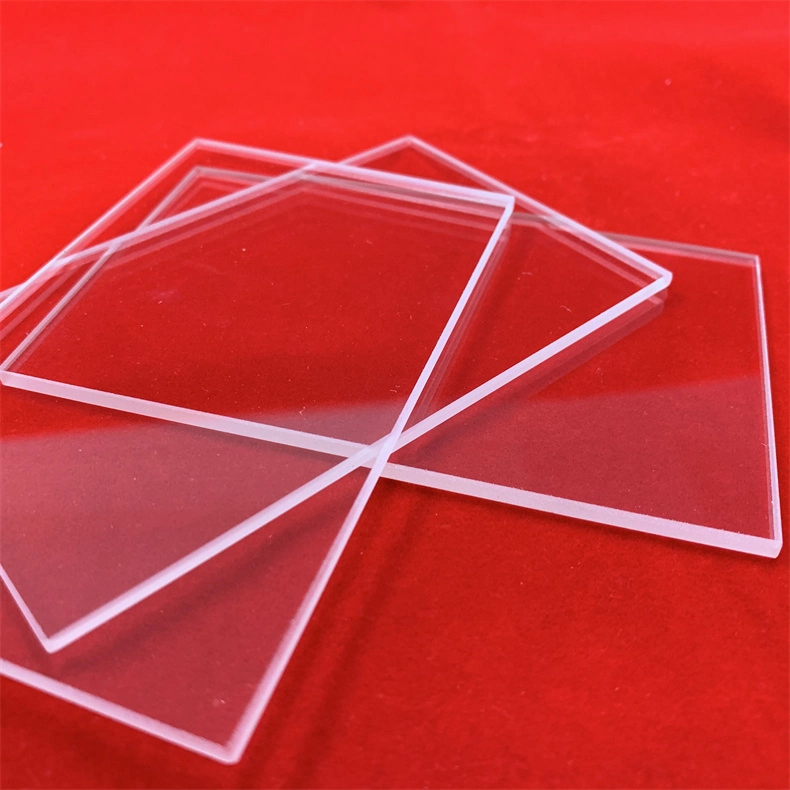 High Precision Clear Fused Silica Sheet Wafer Jgs1 Jgs2 Optical Rectangle Quartz Glass Plate Discs