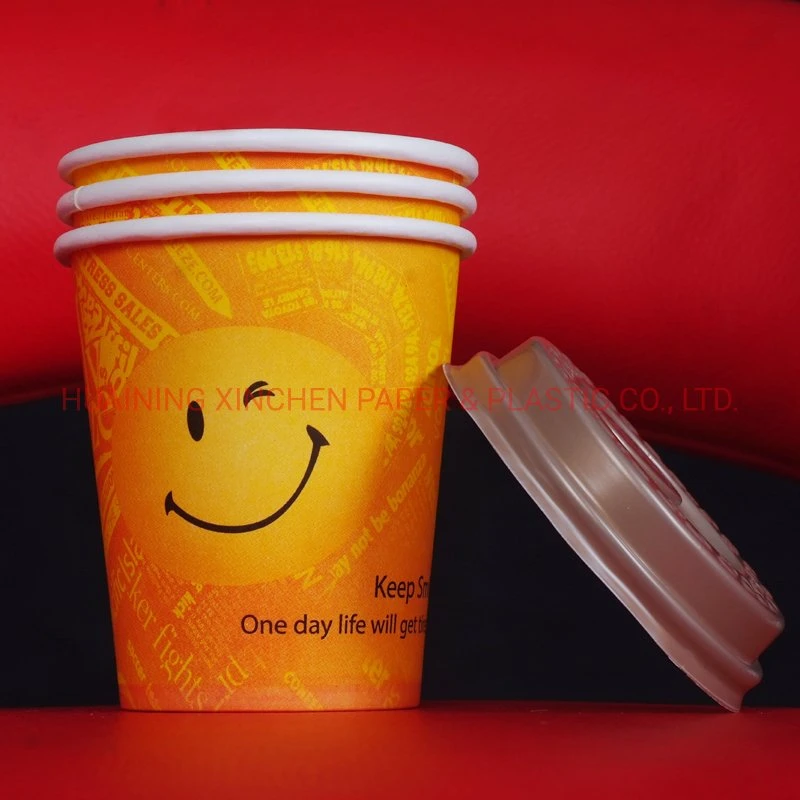 High quality/High cost performance  Disposable Ripple Wall Paper Cup Takeout Hot Drinks Cup with Lib