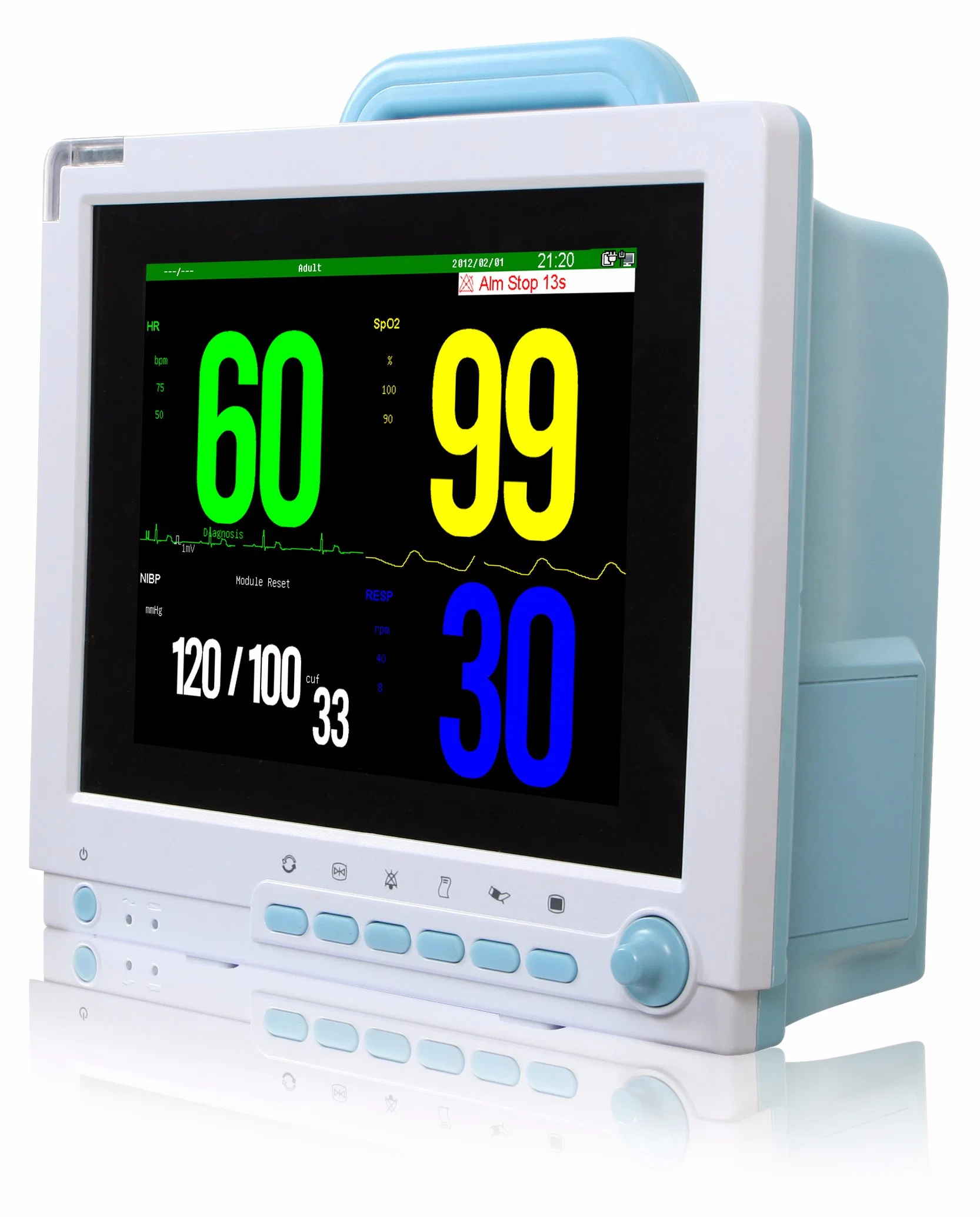 Monitor de paciente multiparamétrico KDP 9000b, monitor de signos vitales