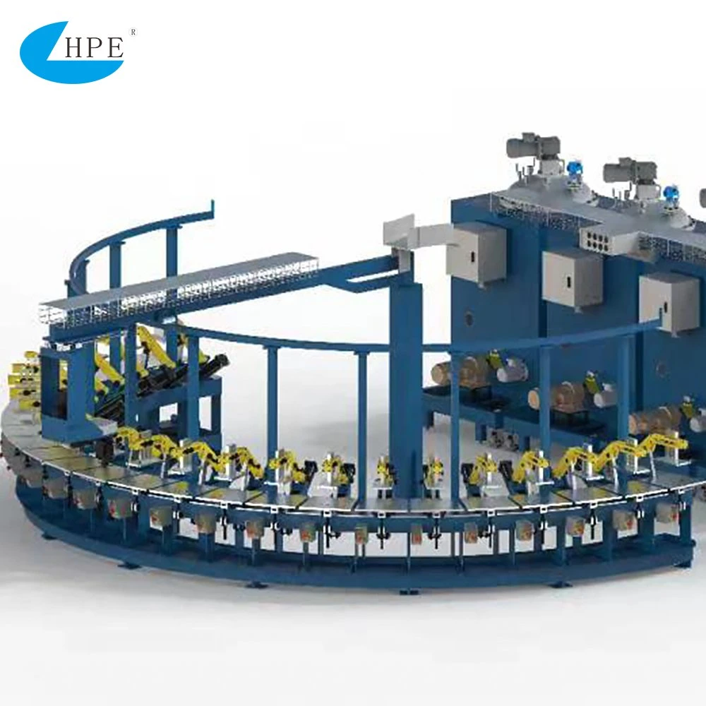 Poliuretano Molding Productos espumosos forma de Banana línea de producción continua