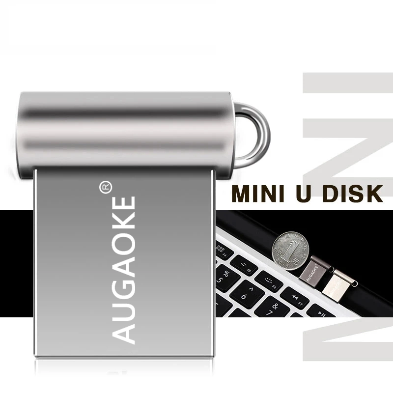 USB-Stick mit USB-Stick, 64GB 2,0, Metall, USB-Stick, Stift USB-Stick