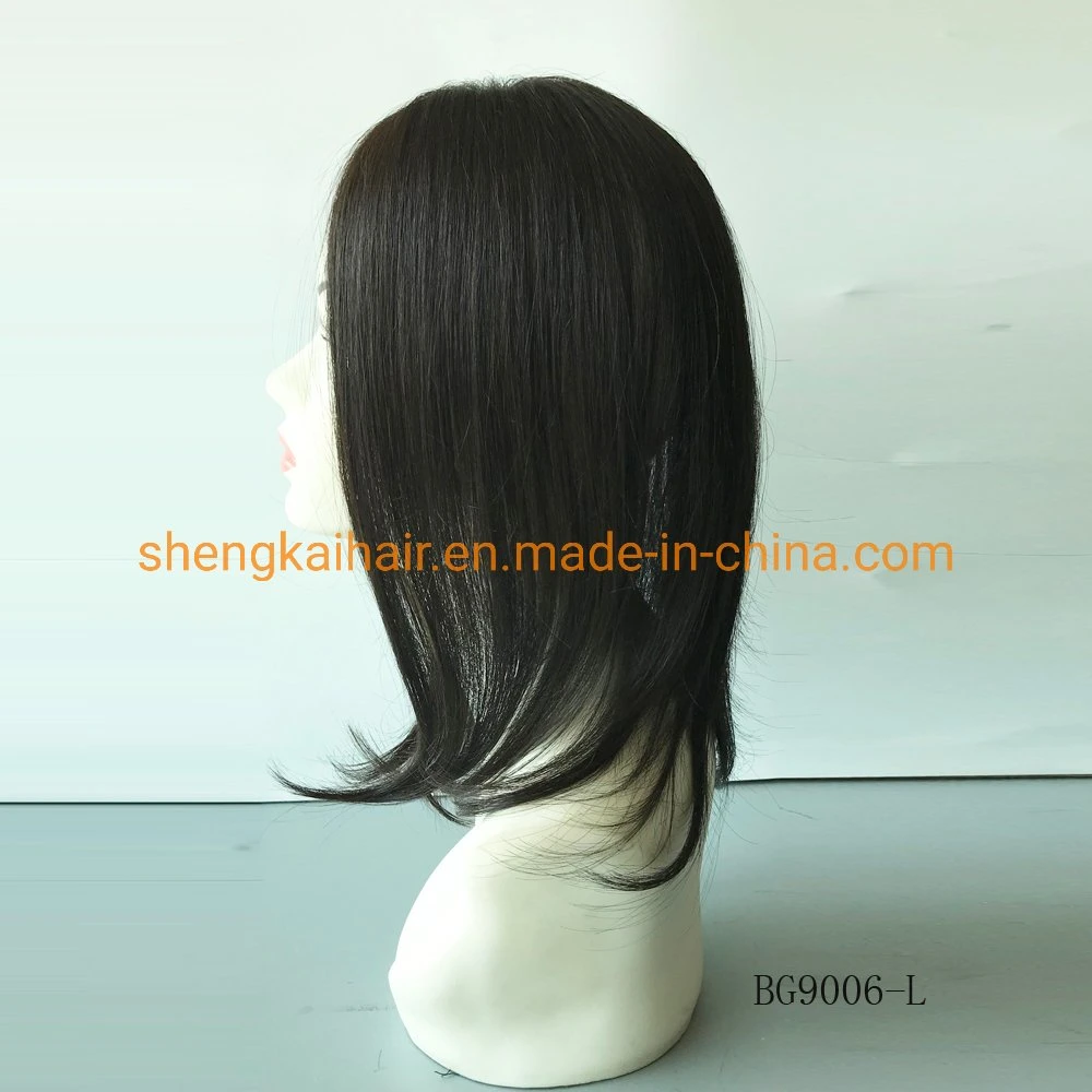 Wholesale/Supplier Premimum Quality Full Handknotting Human Hair Synthetic Hair Bang Topper Hair