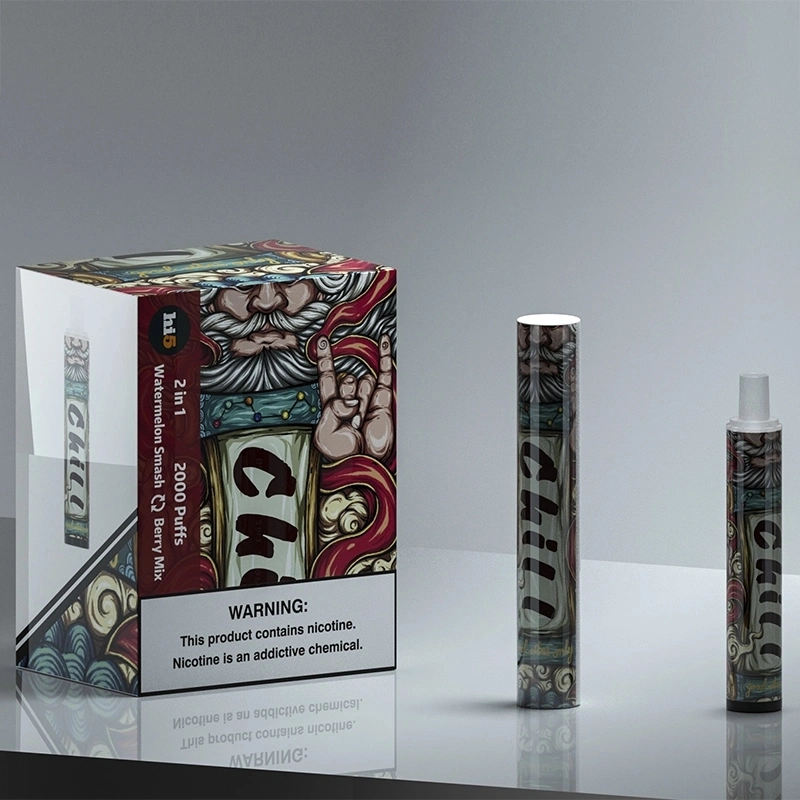 New Arrival 2000 Puffs 2 Flavors in 1 Device Vape 900mAh Electronic Cigarette Disposable/Chargeable Vape