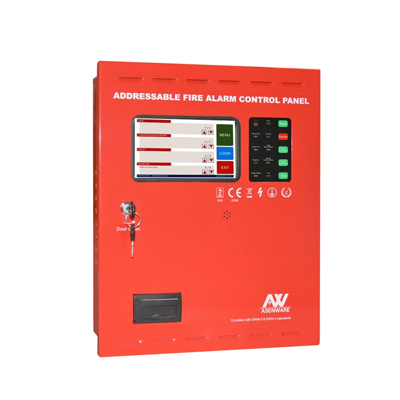 Touch-Screen Multi Language Addressable Fire Alarm Panel for Hotel, Hospital