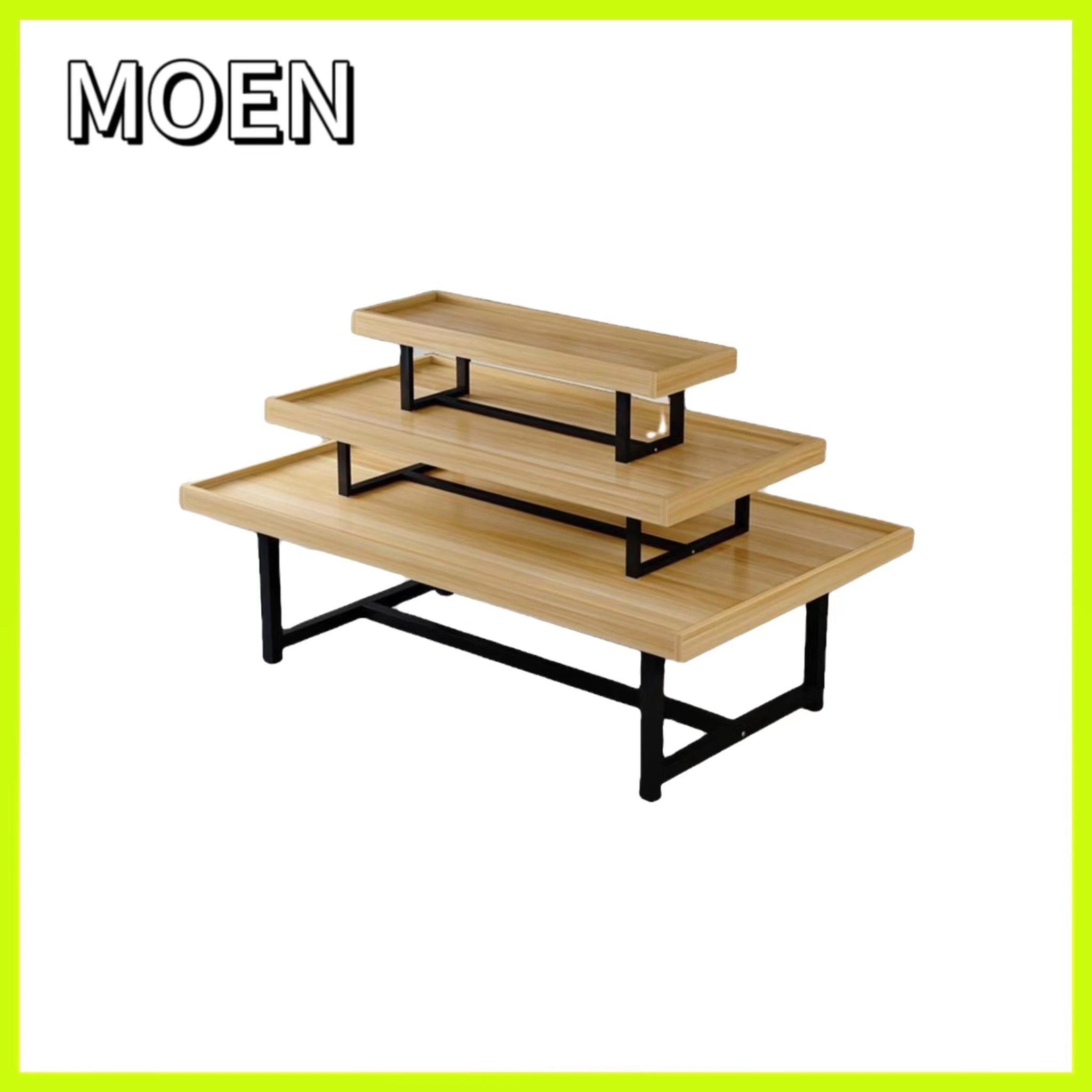 Wholesale/Supplier Retail Display Tables Shopfitting Furniture Wood Store Nesting Table Display Shelf