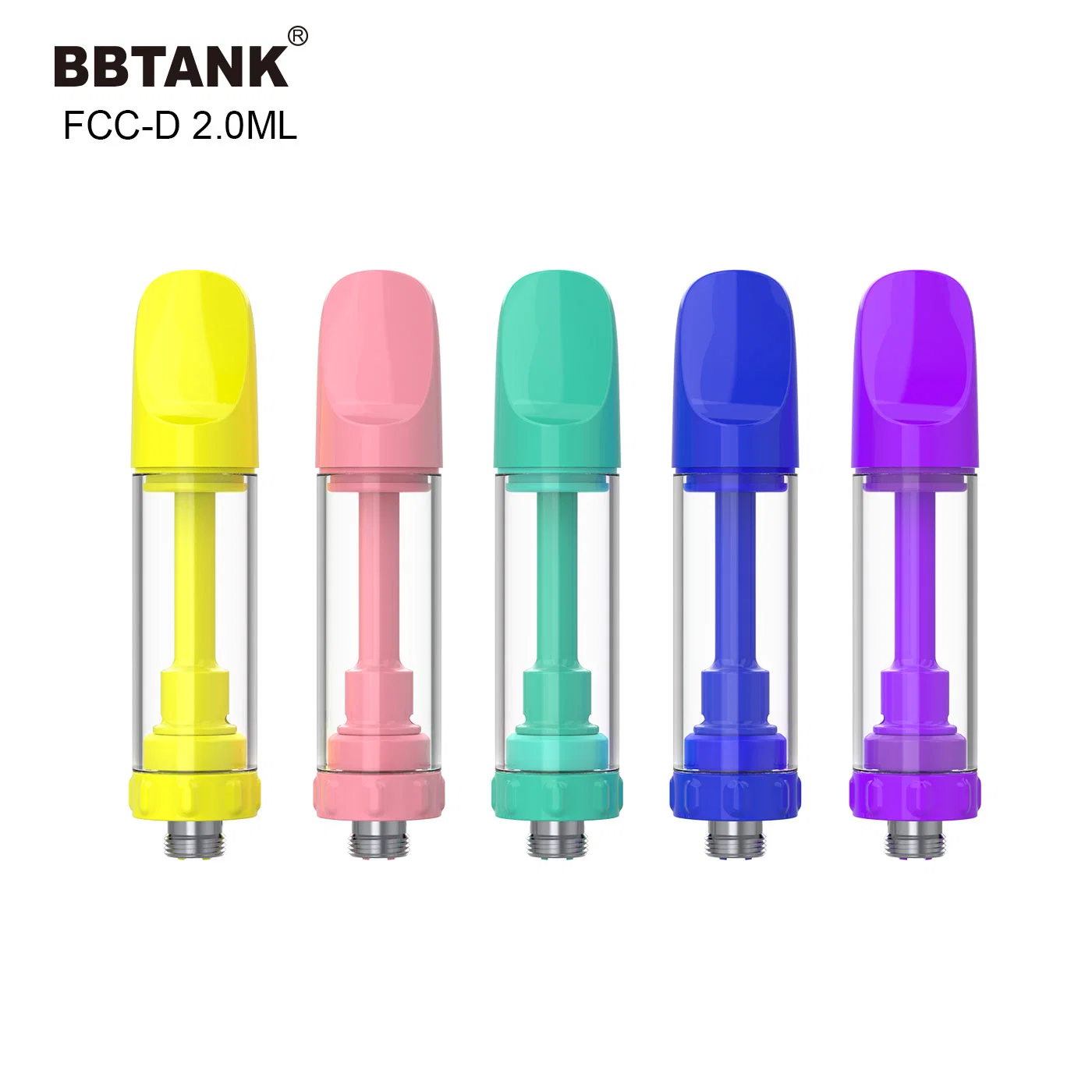 Wholesale/Supplier OEM Full Ceramic 510 Atomizer Push Mouthpiece Bbtank 2gram Empty Vape Cartridge