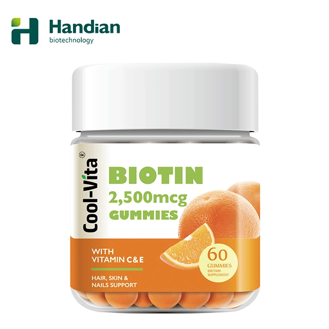 Fabrico de alimentos de saúde os suplementos de vitamina C Vitamina E biotina Gummies pêlos viscosos