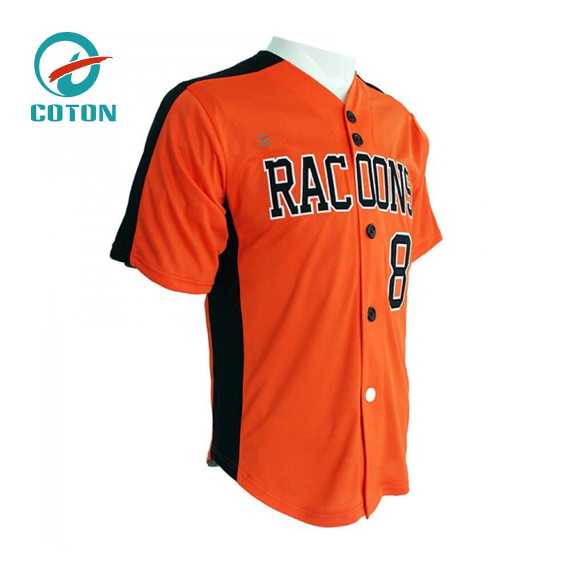 Custom USA Name Print OEM Sublimated Polyester Cheap Baseball Jerseys