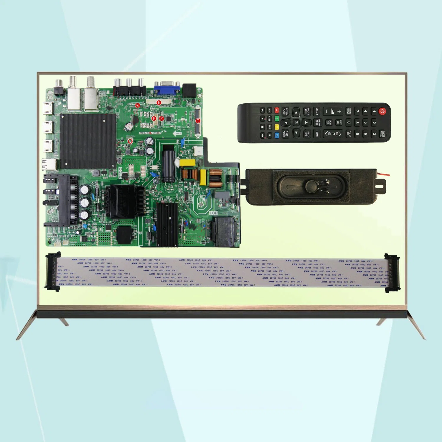 Factory Price Android 9.0 4K TV Smart Internet Board Tp. Sk708d. PC821 Web Television Motherboard TV Accessories