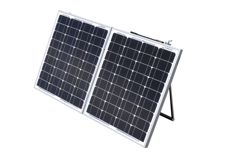 Folding 100W Portable Solar Power Panel for Camping with Anderson Plug