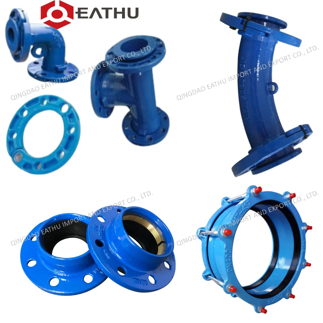 ISO2531 En545 En598 Zinc/Bitumen/Epoxy Ductile Iron Pipe Fitting for Water Supply