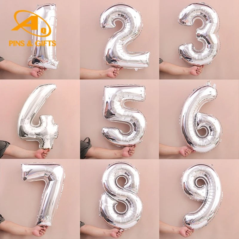 for Kids Adult Party Decorations Aluminum Colorful Happy Birthday 16 Inch Set Letters Happy New Year Halloween LED Number Animals Balloon
