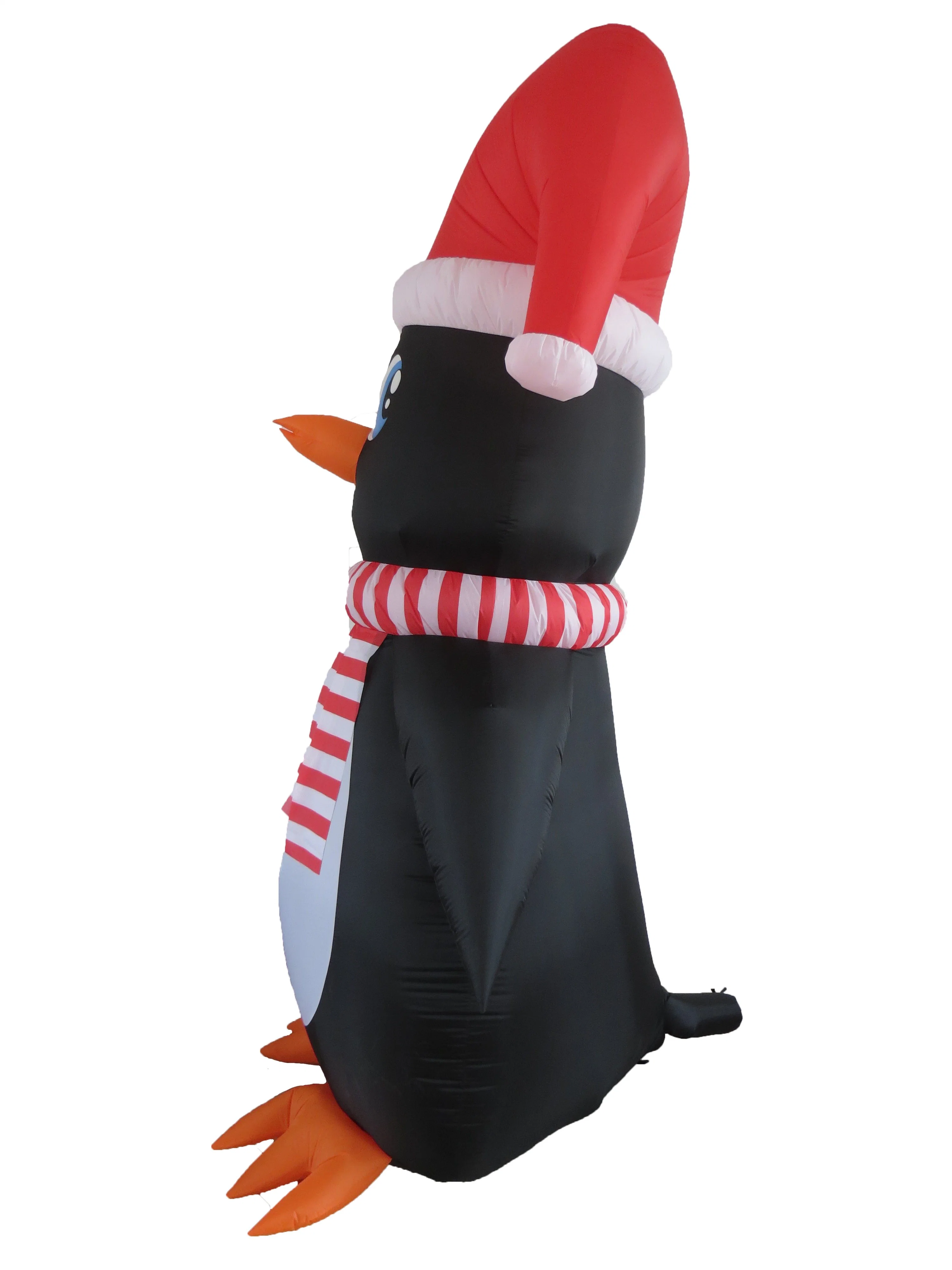 20FT Christmas Penguin with Scarf, Inflatable LED Lights Outdoor Indoor Blow up Decorations