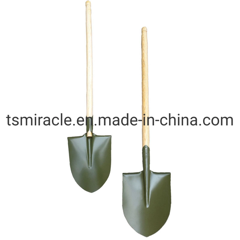 Green Engineer Shovel Flood Control and Disaster Relief Shovel Manganese Steel Hardening Shovel Emergency Rescue Shovel