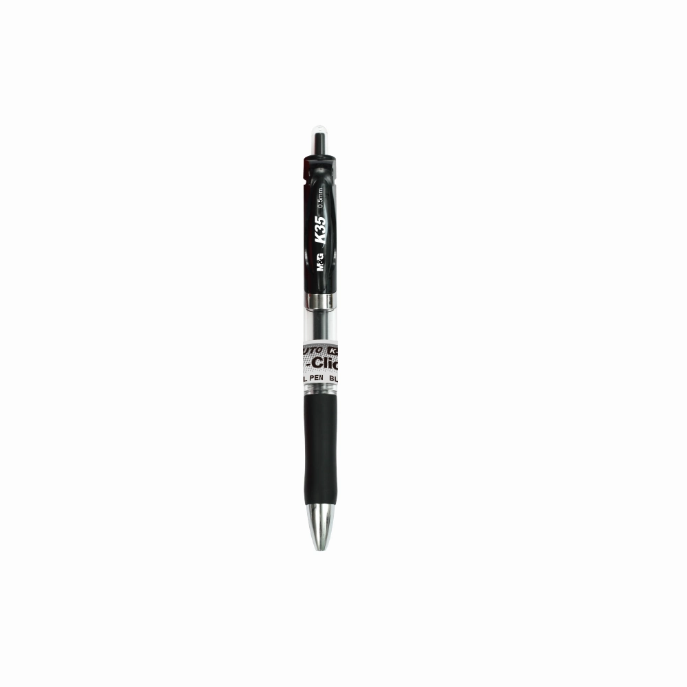 M&G Best Selling Retractable Styple 0.5mm Classic Gel Pens with Soft and Comfortable Rubber Grip