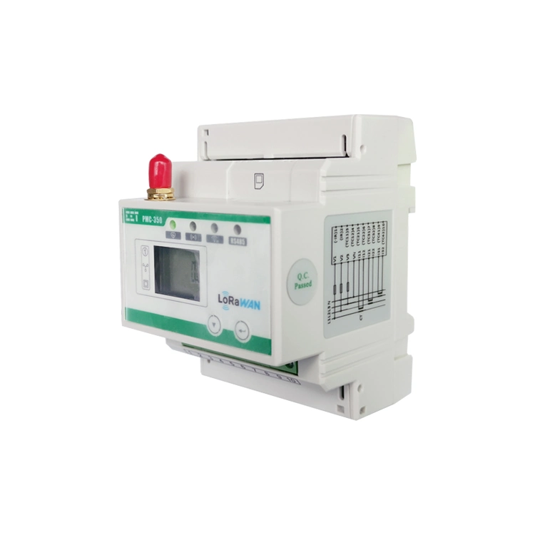 PMC-350-C DIN Rail Three-Phase Multifunction Meter for Electricity Power Energy Measurement Optional Digital I/O & LoRaWAN