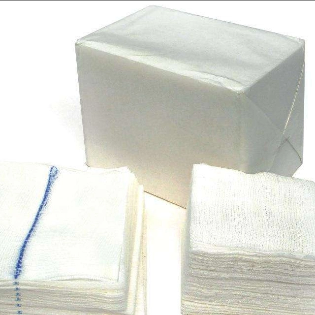 Consommables ce, consommables médicaux de découpe de gaze approuvés ISO, Gauze Swab de 10 cm X 10 cm Gauze Medical