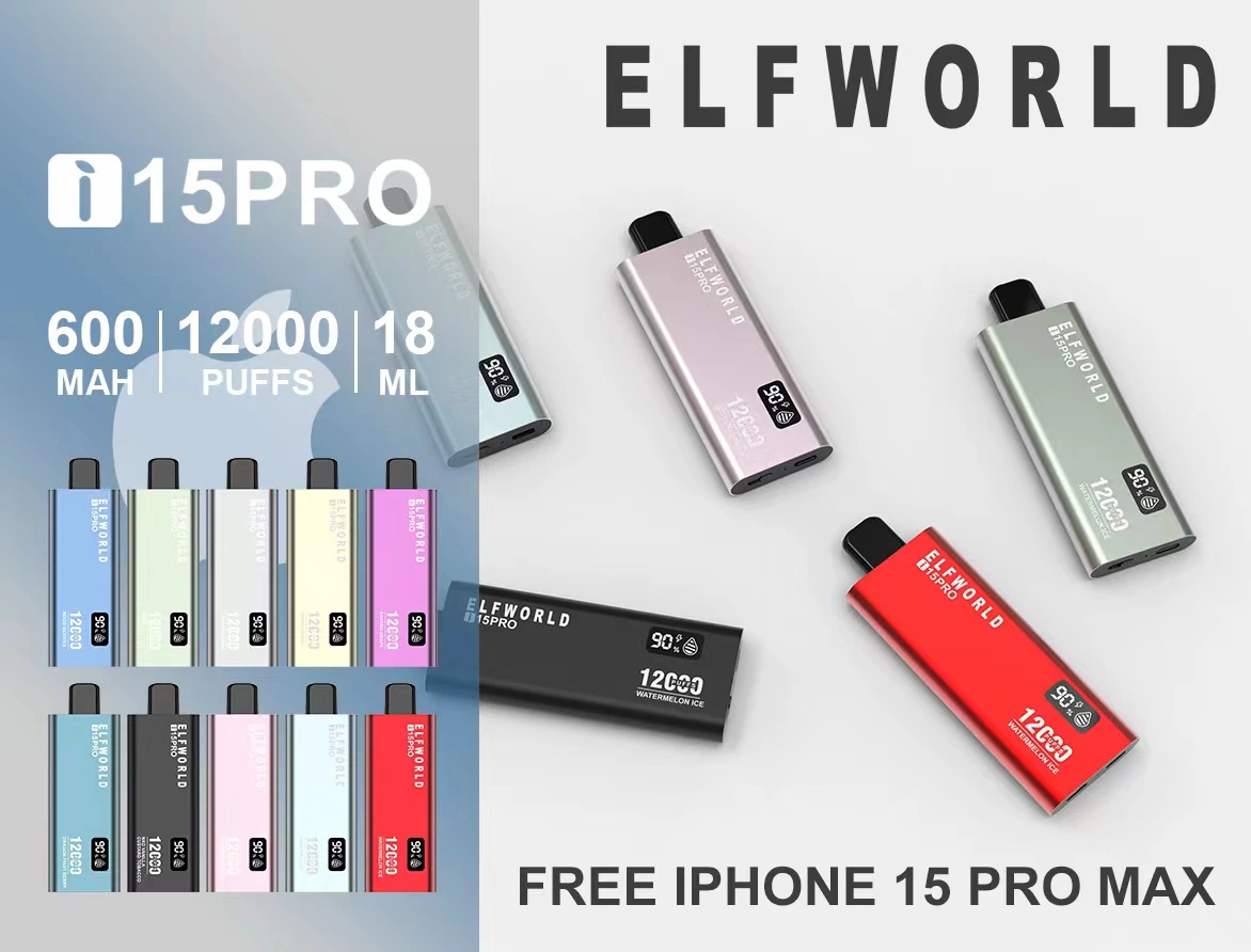 2023 New Ice Elfworld Ice King X 8500 9500 Puffs Trans 7500 عالية الجودة الأبخرة بالجملة I Vape Elfir Ti9000 الإرتحال Super Cc EVA 4000