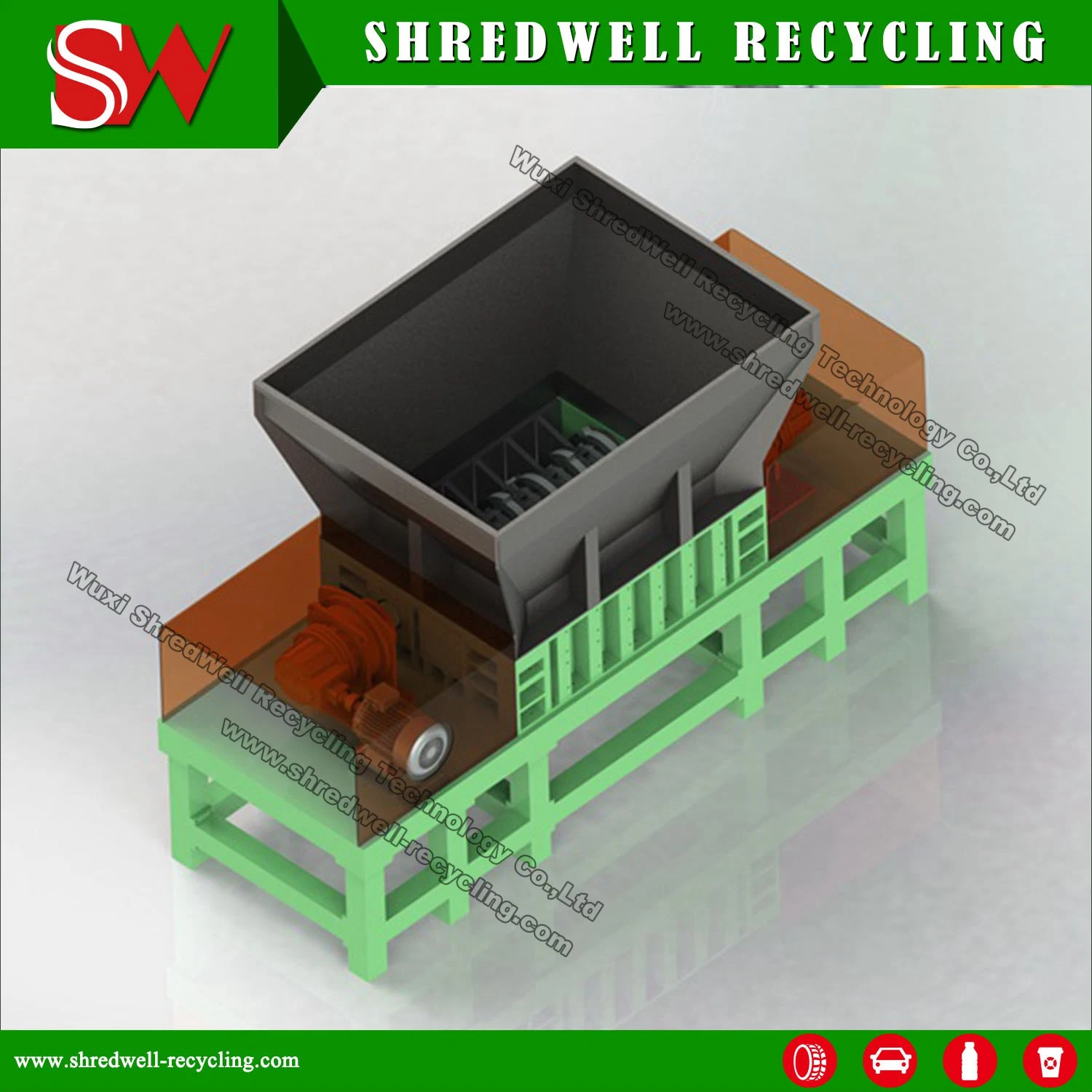Best Price Metal Recycling Machinery to Shred Oldmetal/Scrap Aluminum/Iron