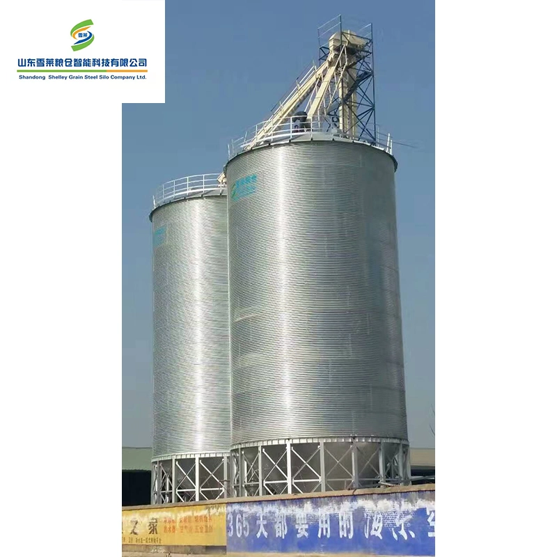 Farm Used Storage Corn Feed Silo System 500ton 1000ton Hot Galvanized Steel Grain Silo Prices