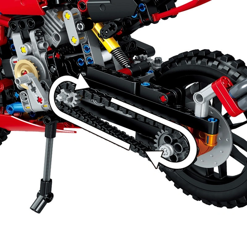 Technic Moc motocicleta Bloques de construcción DIY para la Educación General modelo de moto de ladrillos de construcción de juguetes para niños regalo