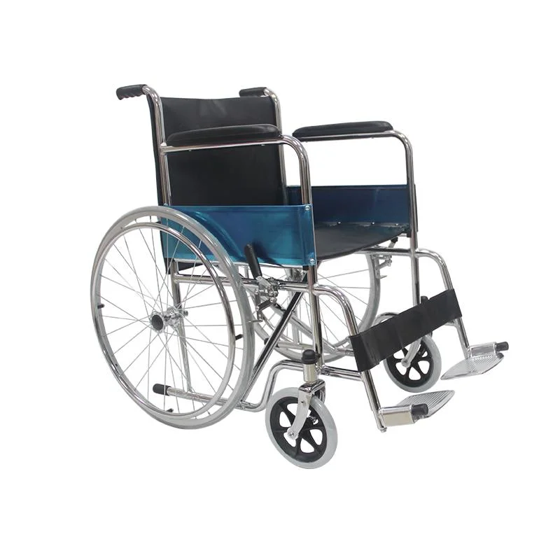 Medizinischer Orthopädischer Behinderter Stahl Manueller Rollstuhl