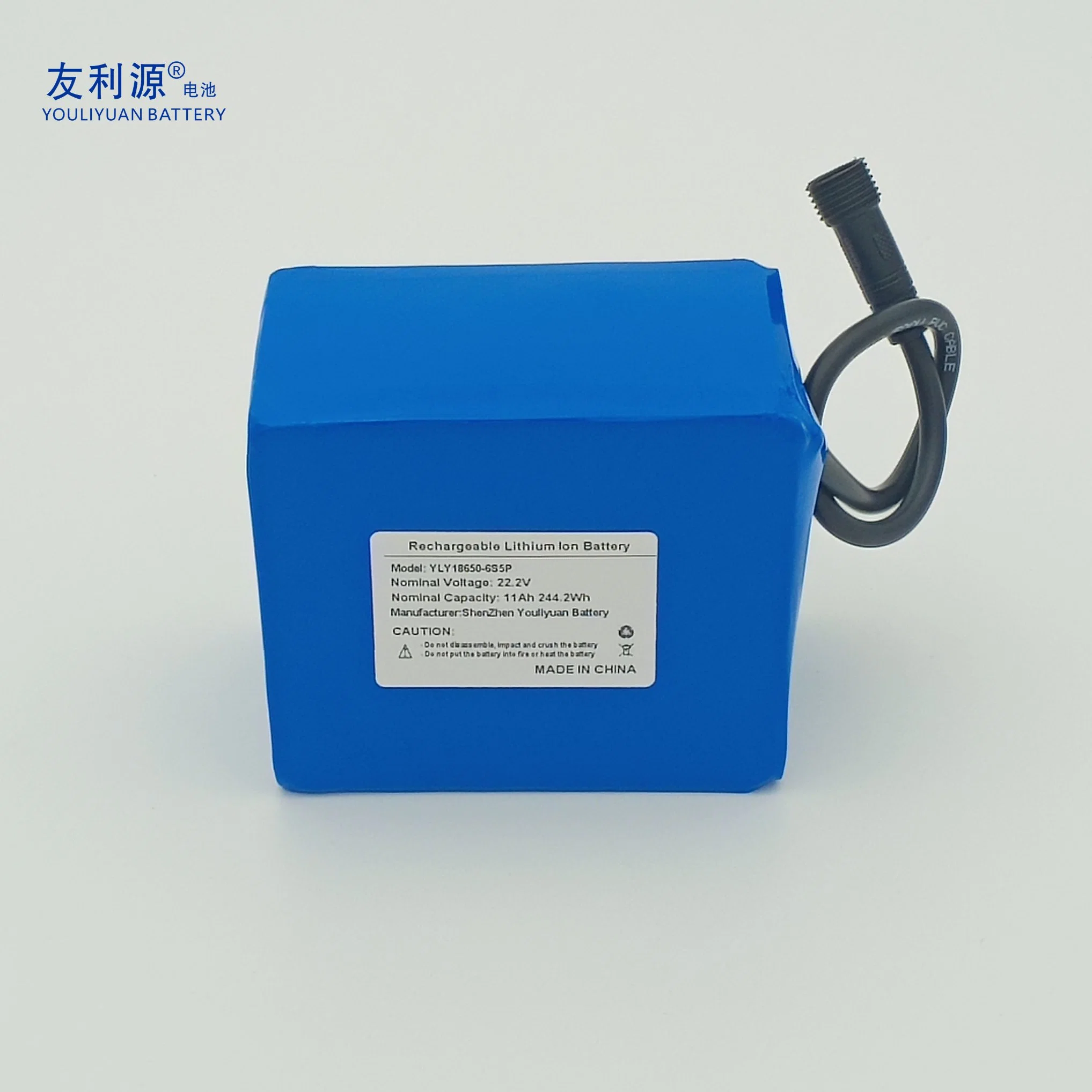 Shenzhen Factory OEM Solar Lithium-Ion 6s5p 11ah 244.2wh 24V Battery Rechargeable Battery Pack 18650 Li-ion Battery Cell