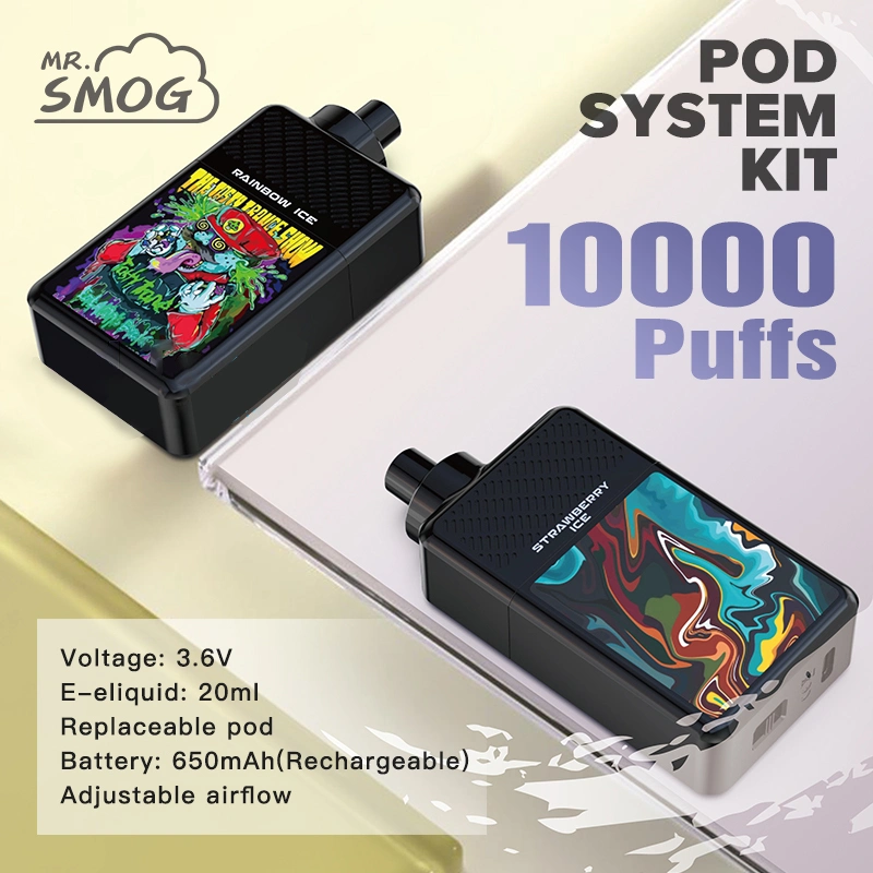 Fábrica da China 100% originais - 10000 puffs recarregáveis descartáveis - Pod Electronic Atacado do Vape do Vapé do cigarro