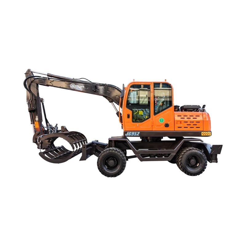 Excavator Cotton Grapple Metal Scraps Handling Machine Wood Grapple Sugarcane Grab Loader