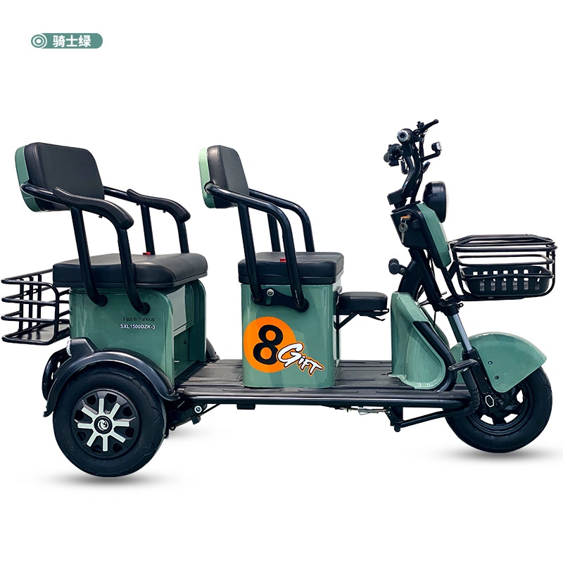 Three Wheel Electric Rickshaw with Two-Seat Tricycle for Entertainment