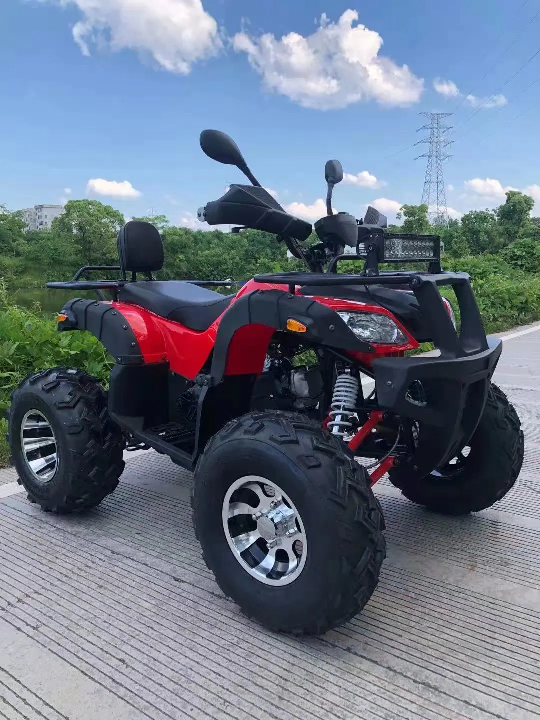 Fábrica Chinesa de ATVs e UTVs Quadriciclo Moto 4 Wheeler 200cc com Barra de Equilíbrio ATV com CE.