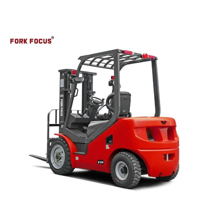 Carro elevador hidráulico 1.8T Forkfocus carro diesel com transmissão automática e motor Isuzu nos portos e terminais