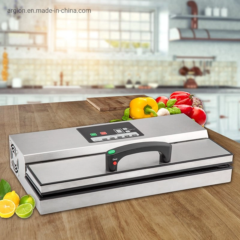 Kitchen Equipment Stainless Steel Automatic Vacuum Packing Machine with Cutter Box