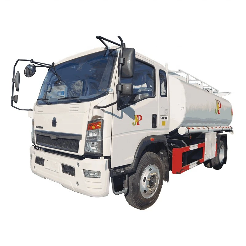 HOWO Refuel Petrol Tanker Petroleum Liquid Transport Delivery Truck with Oil Pump Bowser 10000 Liters