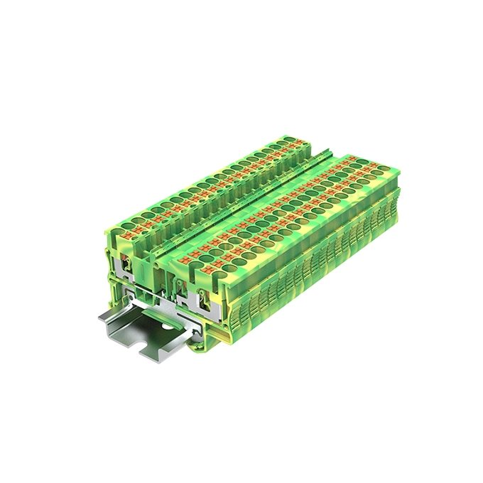 PT16-3-G Push in Spring Type DIN Rail Terminal Block Connector