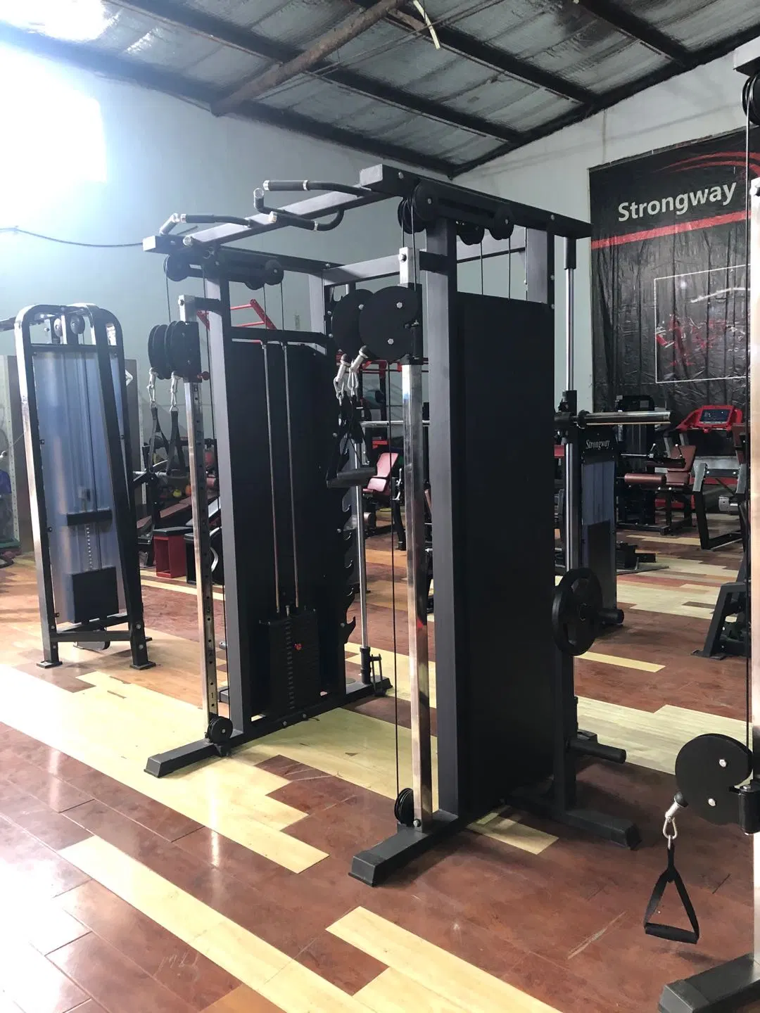 High quality/High cost performance  Gym Equipment Smith Machine & Dual Pulley System