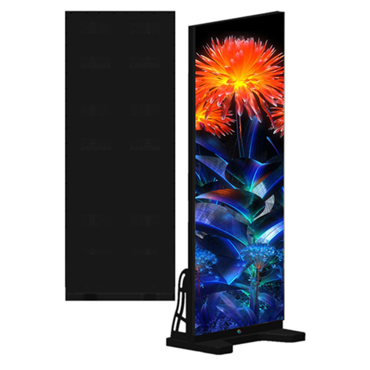 HD Indoor Publicidad P2.5 Portable Floor Standing WiFi LCD Screen Swing Panel Digital Signage Advertise and LED Poster Display