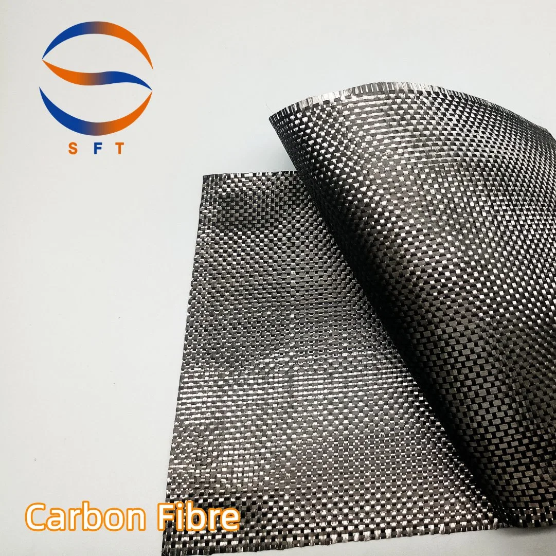 3K 160gsm Fibra de carbono de tejido de cardán liso para FRP GRP