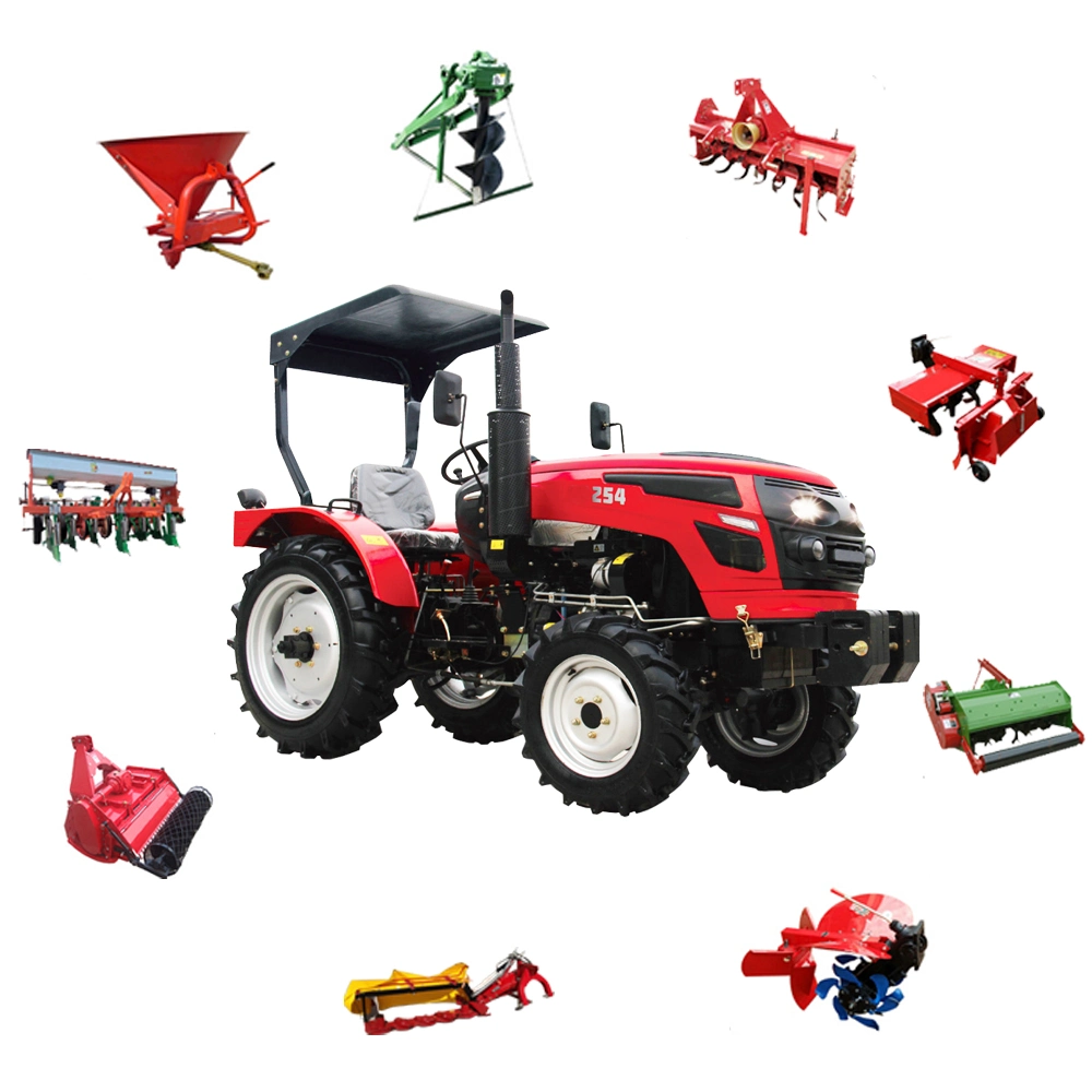 Good Sale High Efficiency Farm Tractors CE with Plough for Farming Mini 4X4 for Agriculture for Greenhouse